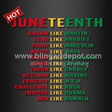 Fast Shipping Juneteenth White Ink Printable Transfer Black History